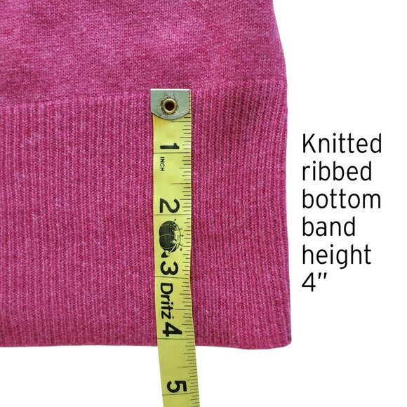 Apt 9 Cashmere Sweater Ruched V-Neck Cranberry Color Size L - Picture 13 of 15